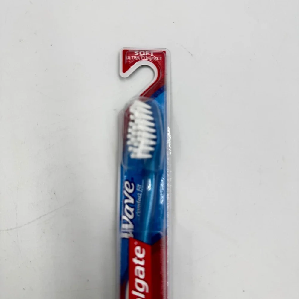 Colgate Wave Toothbrush Blue Ultra Compact Soft NEW